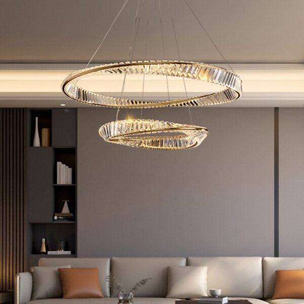 GoldenRosebudLEDChandelier3