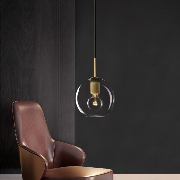 Soloman Glass Round Pendant Lamp - Image 4