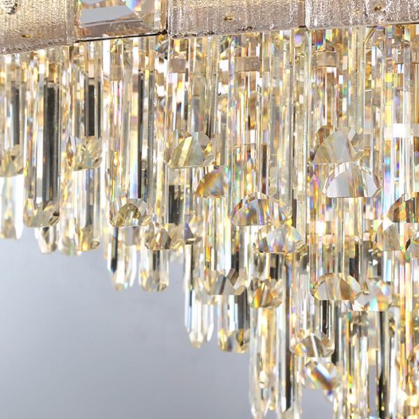GleamGrace Round (2 sizes, Glass, Crystal) Chandelier - Image 4