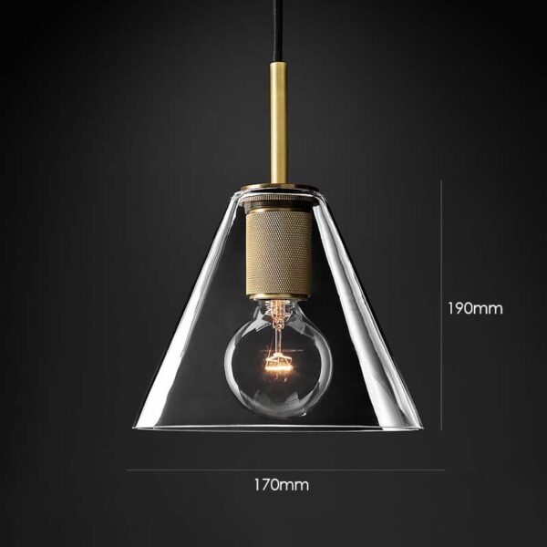 Soloman Glass Trigon Pendant Lamp - Image 6