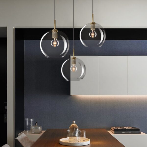 Soloman Glass Round Pendant Lamp - Image 5