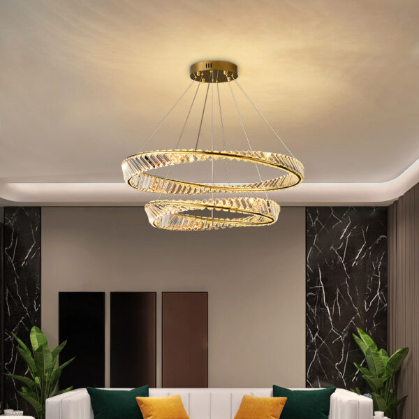 GoldenRosebudLEDChandelier7