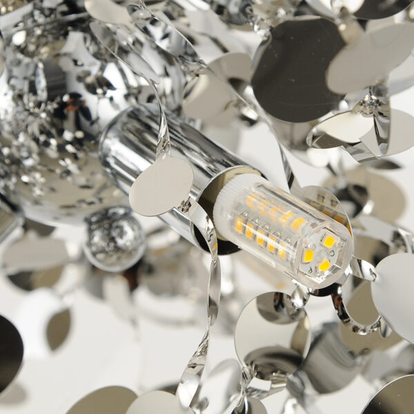 Chrome Beam Chandelier - Image 2