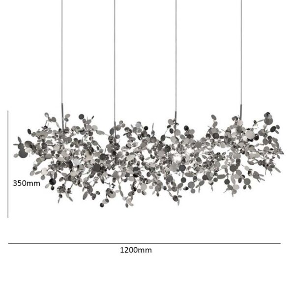Chrome Beam Chandelier - Image 5