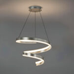 Chrome Wave Hanging Lamp