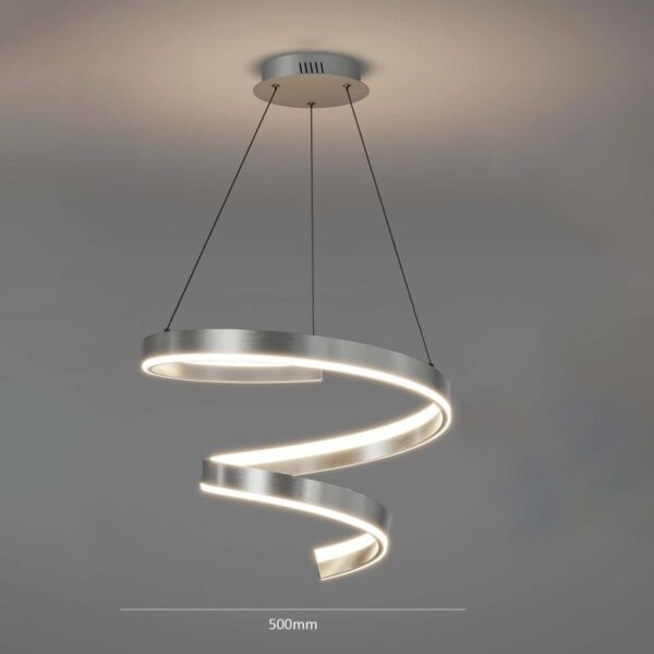 Chrome Wave Hanging Lamp - Image 6