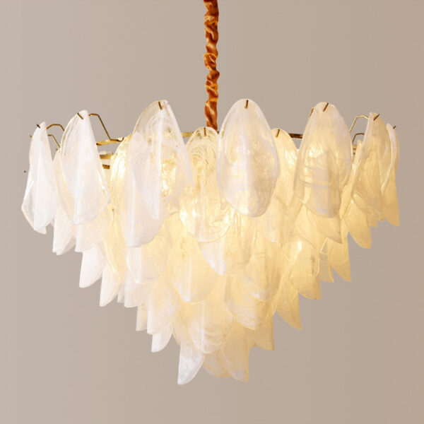 Glacial Glass Chandelier - Image 4