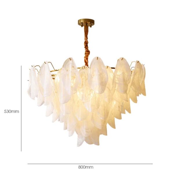 Glacial Glass Chandelier - Image 6