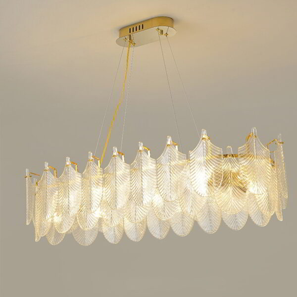 Pure Pane Glass Chandelier luxury lighting home decor store india
