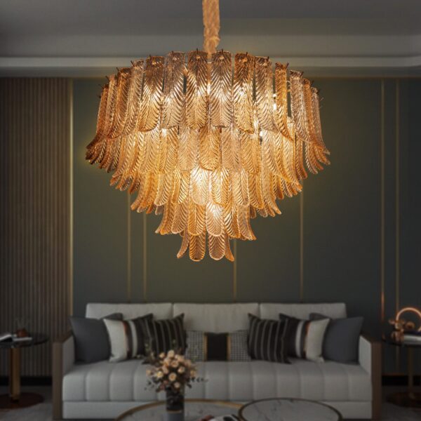 Gold On The Ceiling E14 Chandelier - Image 5