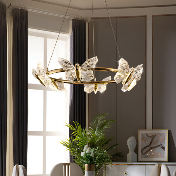 Flutter Gold 6 Hanging Lamp - Image 4