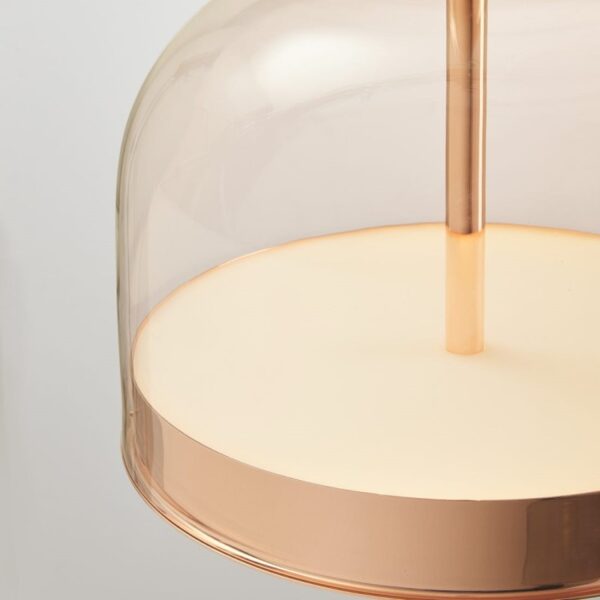 Pink Champagne Glass Pendant Lamp - Image 2