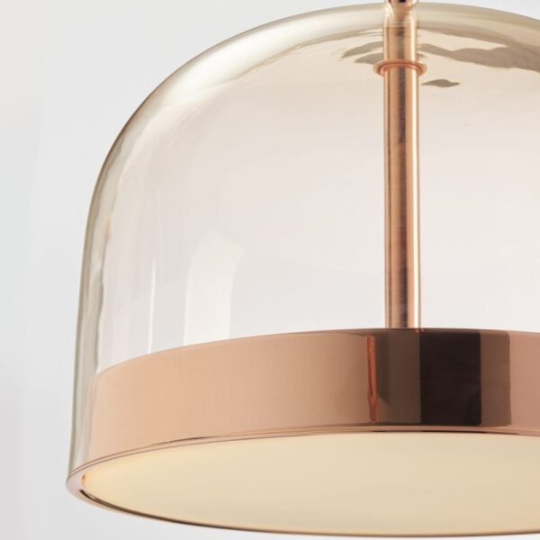 Pink Champagne Glass Pendant Lamp - Image 4