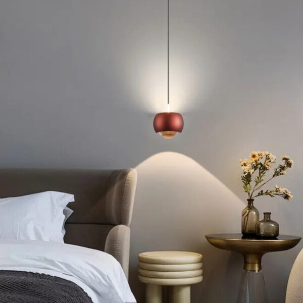Round and Round (Red) LED Pendant Lamp - Image 3