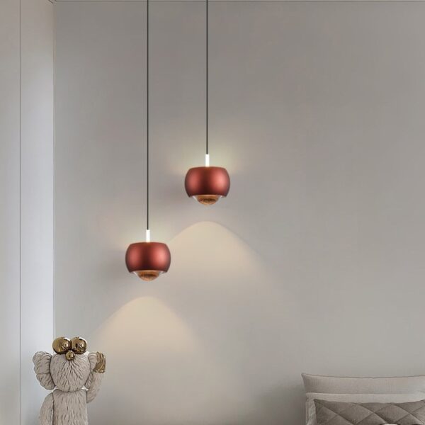 Round and Round (Red) LED Pendant Lamp - Image 4