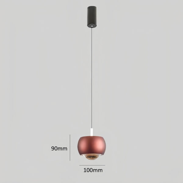 Round and Round (Red) LED Pendant Lamp - Image 5
