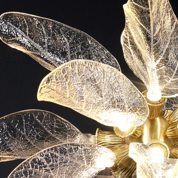 Summer Leaves Round (18) LED Chandelier - Image 2