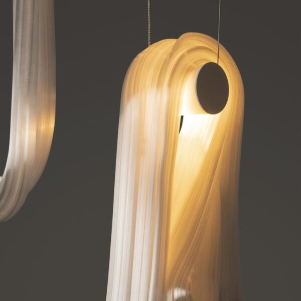 White Flag Glass Pendant Lamp - Image 2
