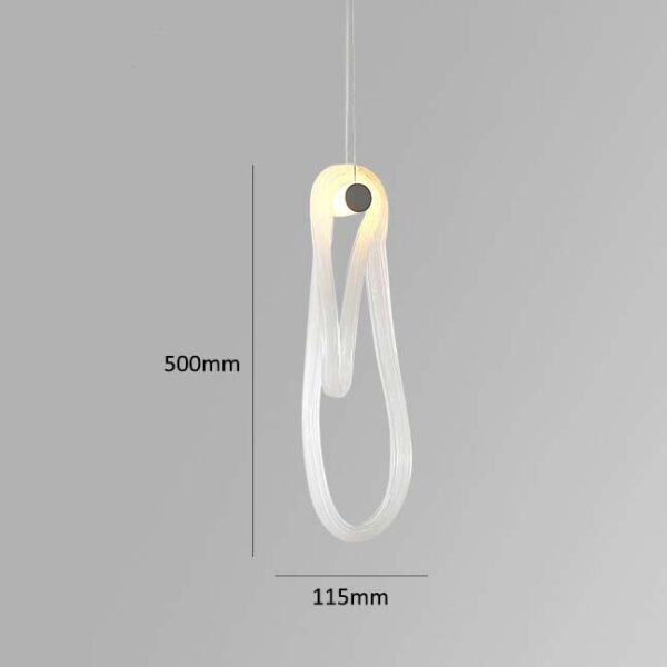 White Flag Glass Pendant Lamp - Image 6