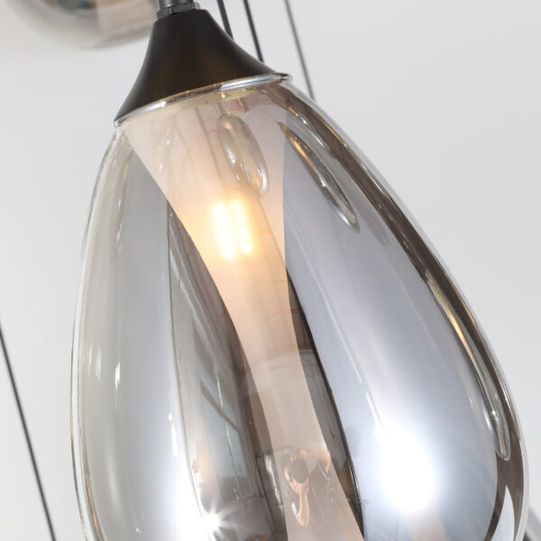 Aurora Droplets Chandelier (Smokey) - Image 3